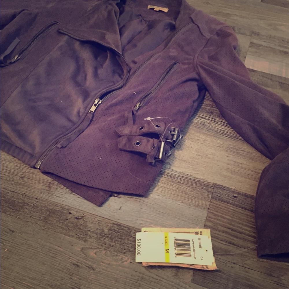 Democracy NWT Jacket Faux Seude